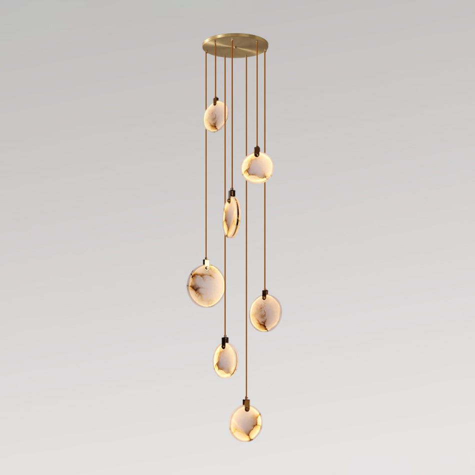 Lynore Alabaster Pendant Light-Neutral Decor