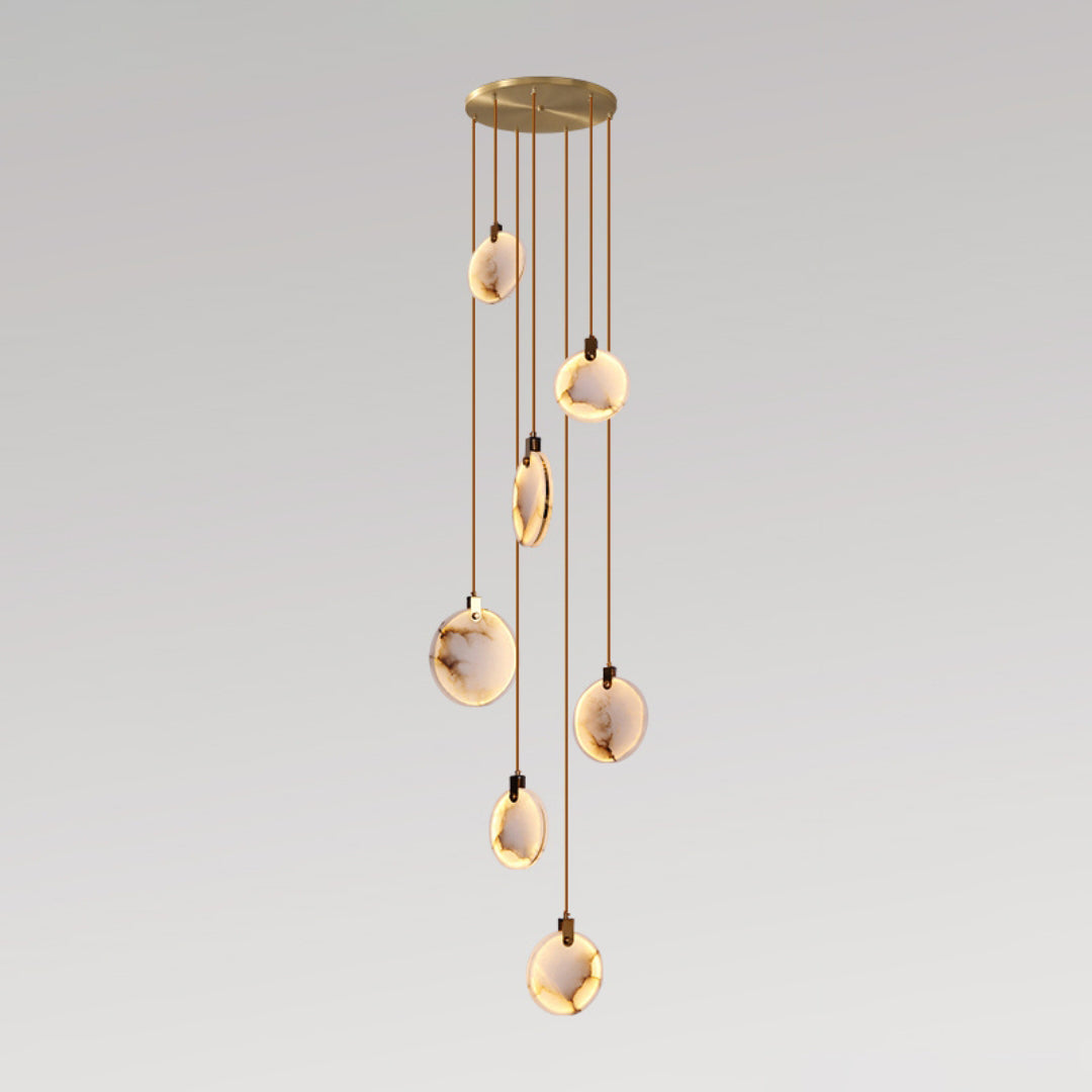 Lynore Alabaster Pendant Light-Neutral Decor