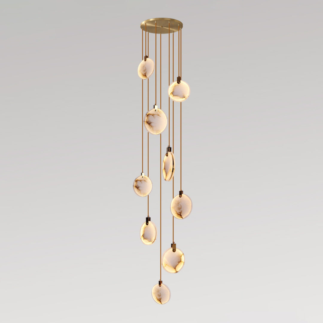 Lynore Alabaster Pendant Light-Neutral Decor
