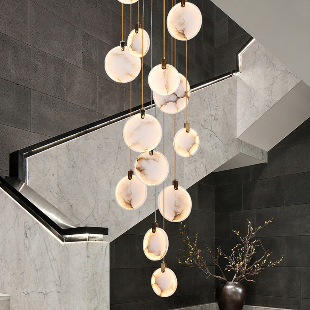 Lynore Alabaster Pendant Light-Neutral Decor