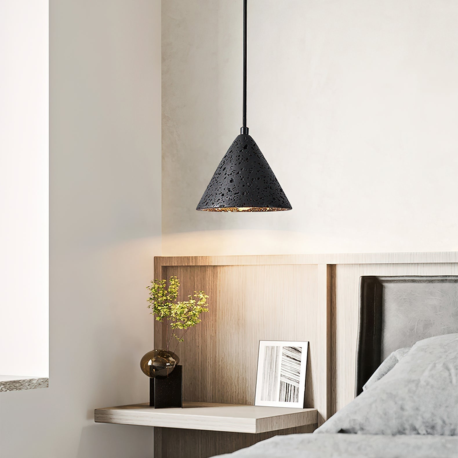 Ritta Travertine Dome Pendant Light - Neutralighting