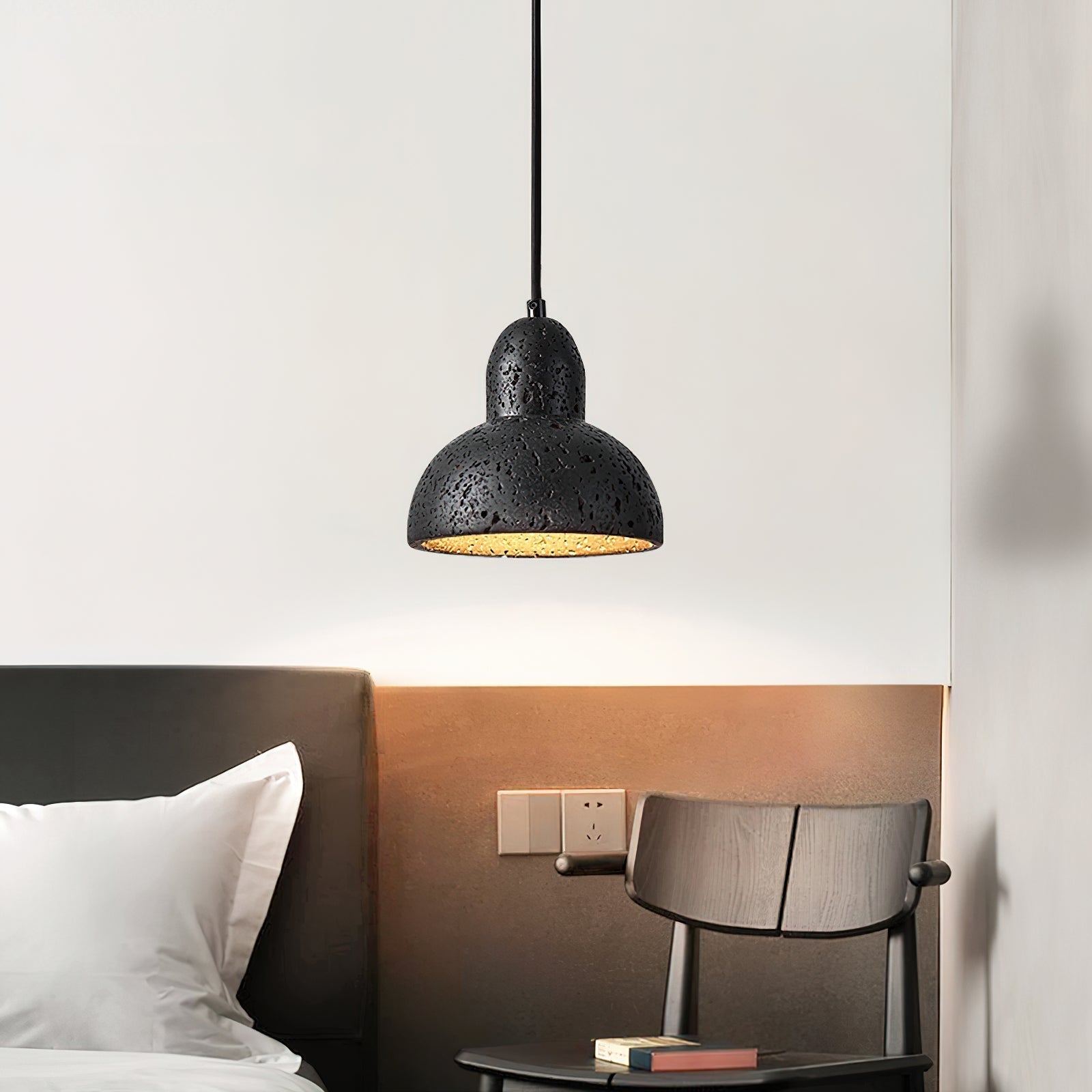 Ritta Travertine Dome Pendant Light - Neutralighting