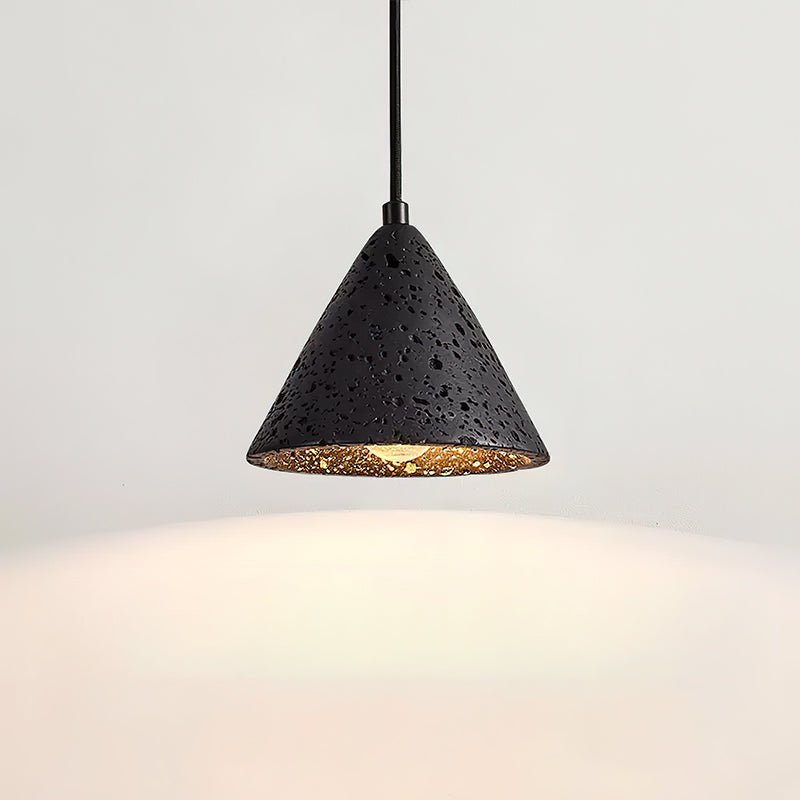 Ziven Dome Shade Travertine Pendant Light-Neutral Decor
