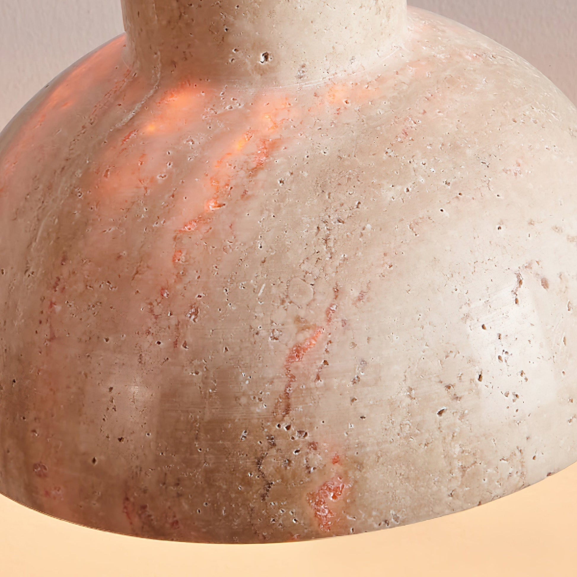 Ritta Travertine Dome Pendant Light - Neutralighting