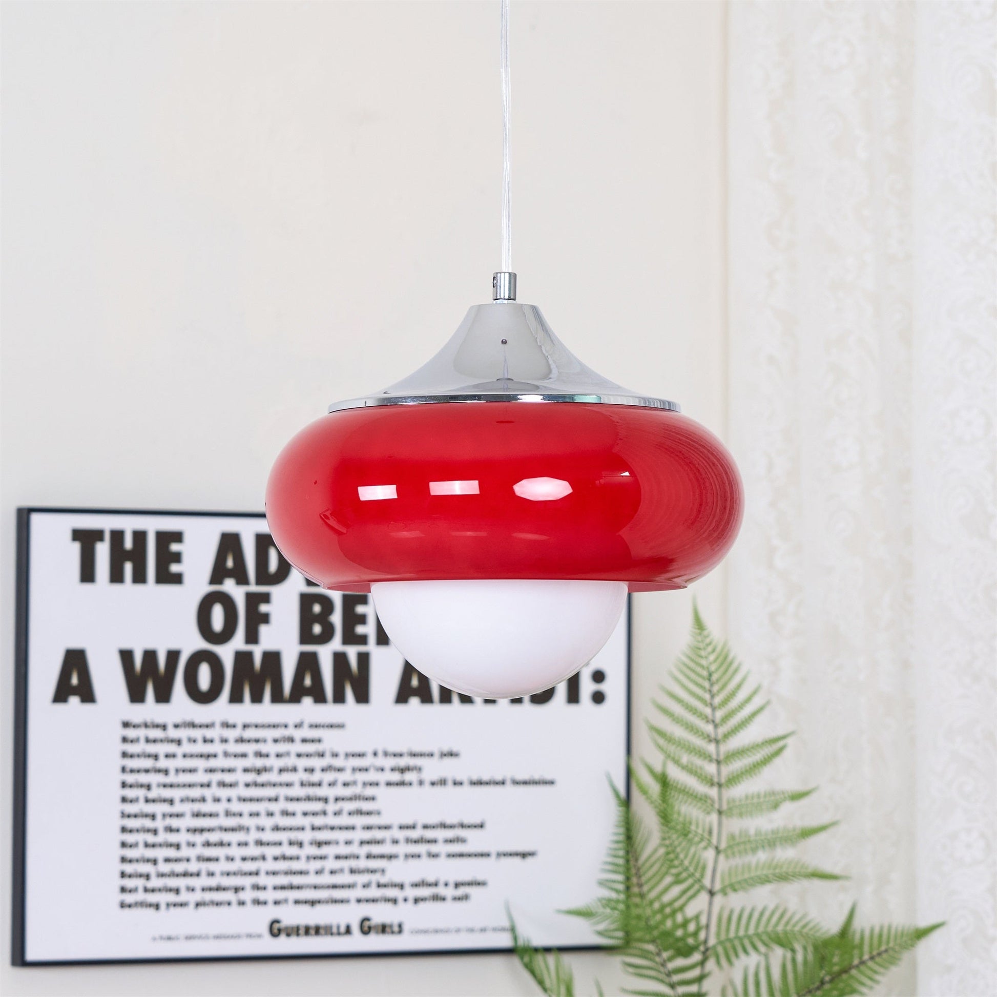 Xeldes Nordic Art Glass Pendant Lamp-Neutral Decor