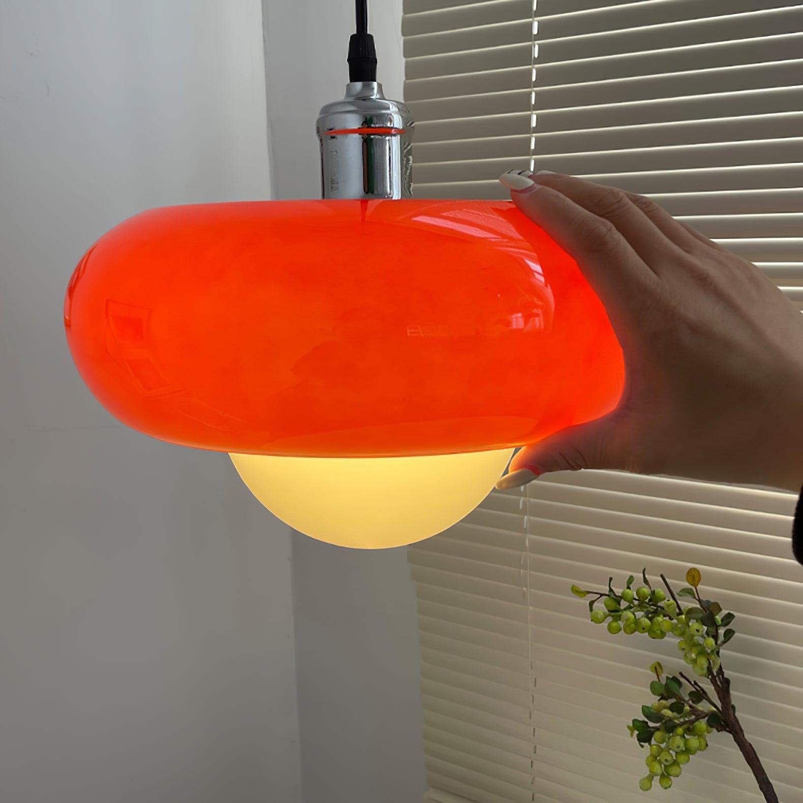 Xeldes Nordic Art Glass Pendant Lamp-Neutral Decor