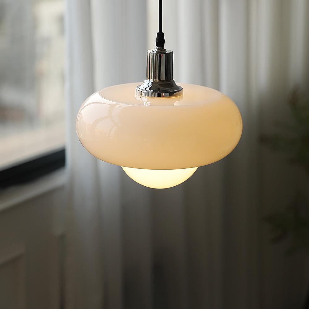 Xeldes Nordic Art Glass Pendant Lamp-Neutral Decor