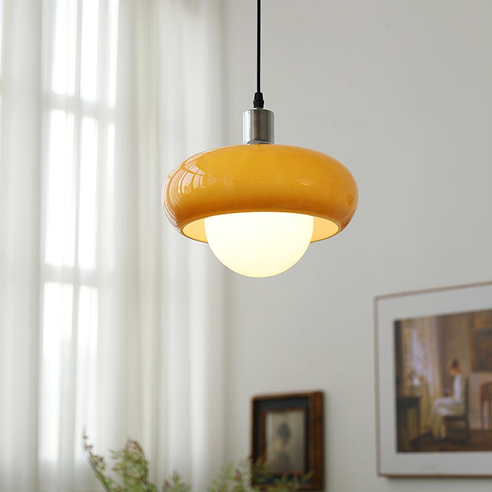 Xeldes Nordic Art Glass Pendant Lamp-Neutral Decor