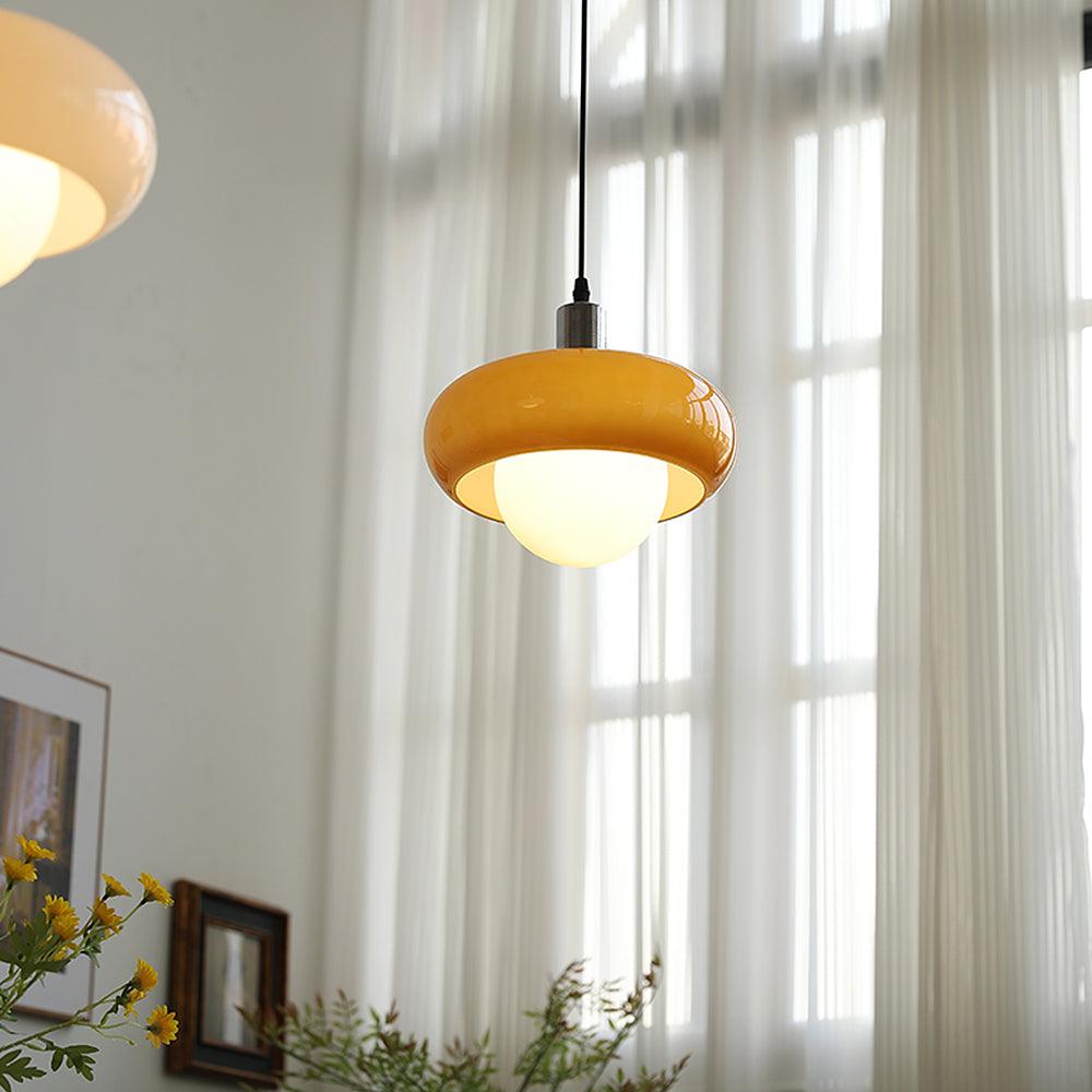 Xeldes Nordic Art Glass Pendant Lamp-Neutral Decor