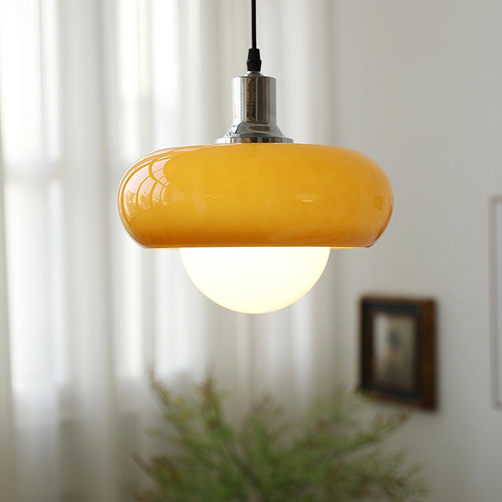Xeldes Nordic Art Glass Pendant Lamp-Neutral Decor
