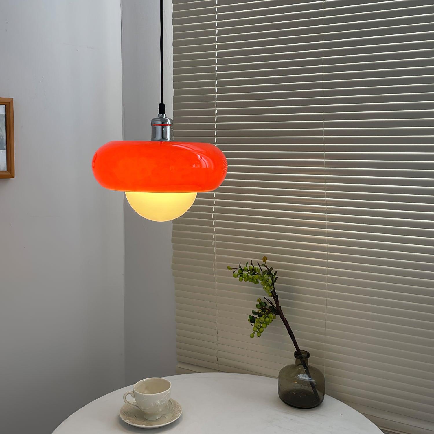 Xeldes Nordic Art Glass Pendant Lamp-Neutral Decor
