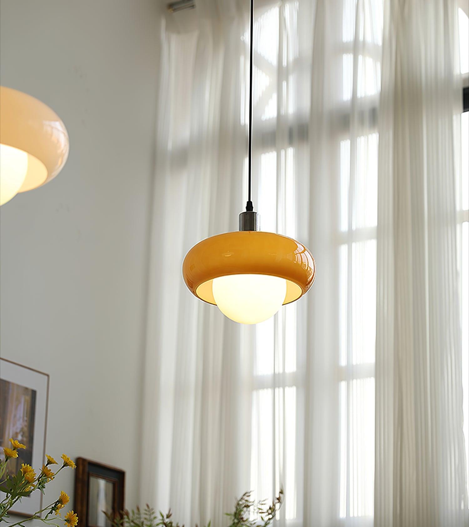 Xeldes Nordic Art Glass Pendant Lamp-Neutral Decor