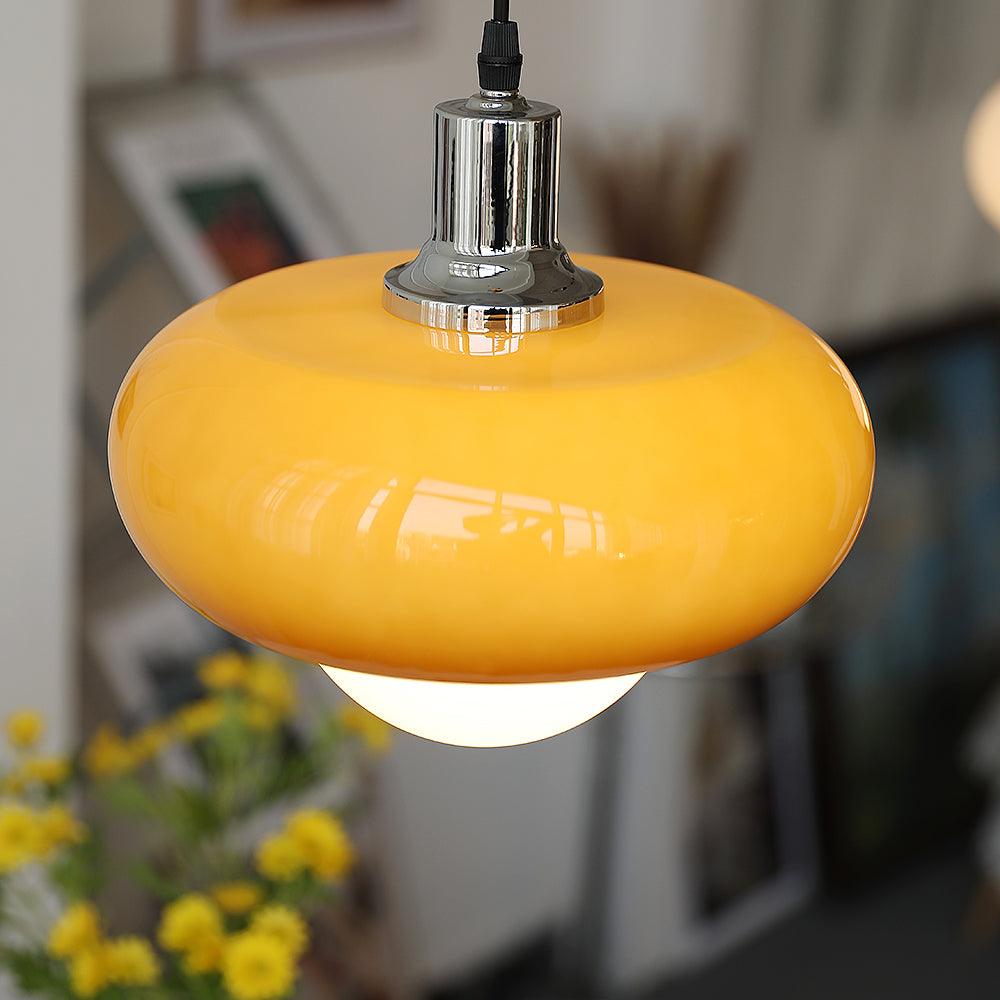 Xeldes Nordic Art Glass Pendant Lamp-Neutral Decor