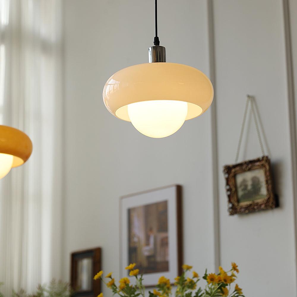 Xeldes Nordic Art Glass Pendant Lamp-Neutral Decor
