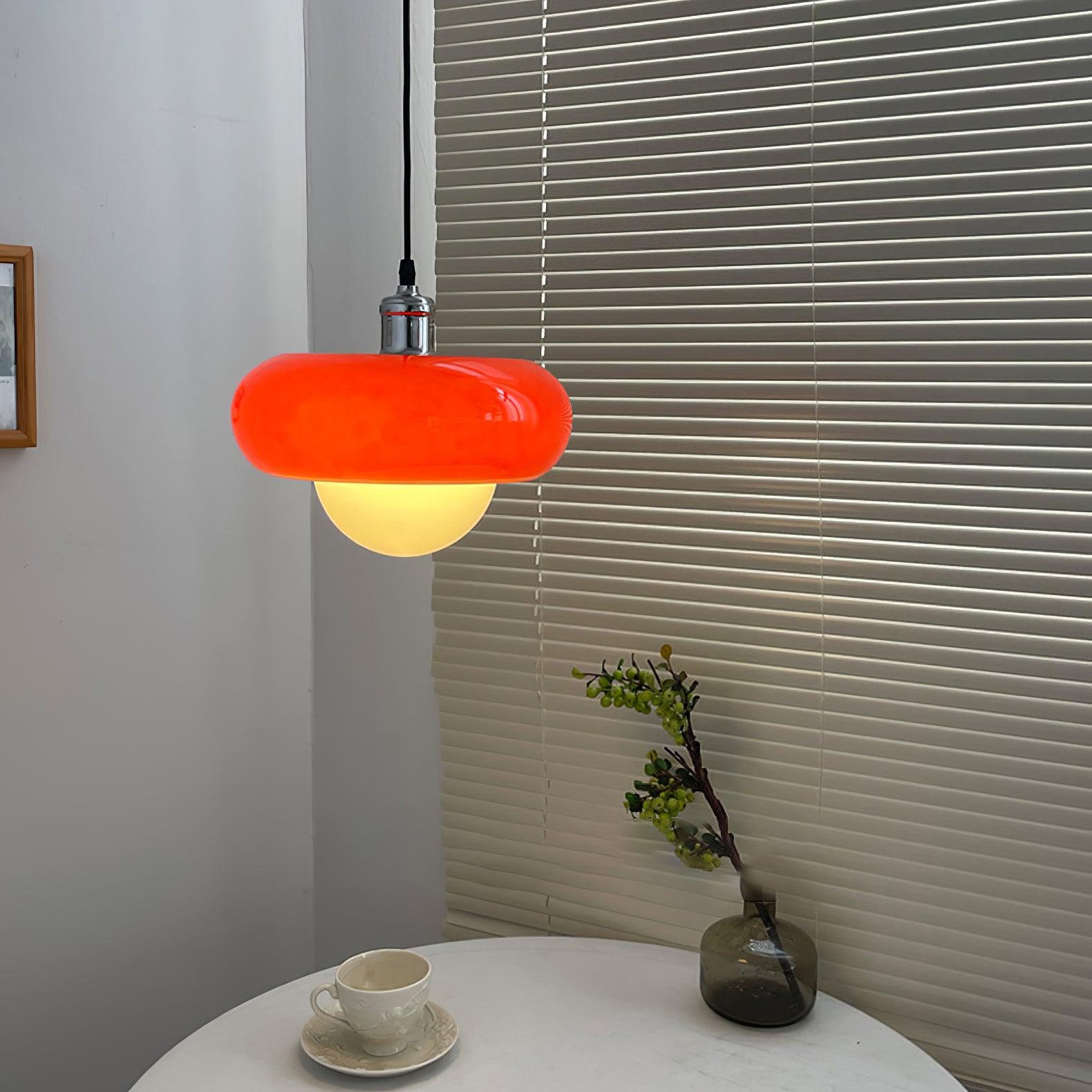 Xeldes Nordic Art Glass Pendant Lamp-Neutral Decor