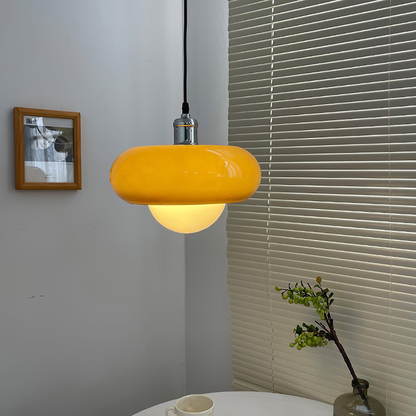 Xeldes Nordic Art Glass Pendant Lamp-Neutral Decor