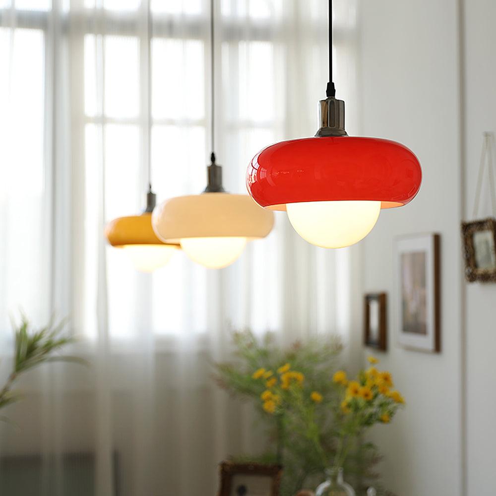 Xeldes Nordic Art Glass Pendant Lamp-Neutral Decor