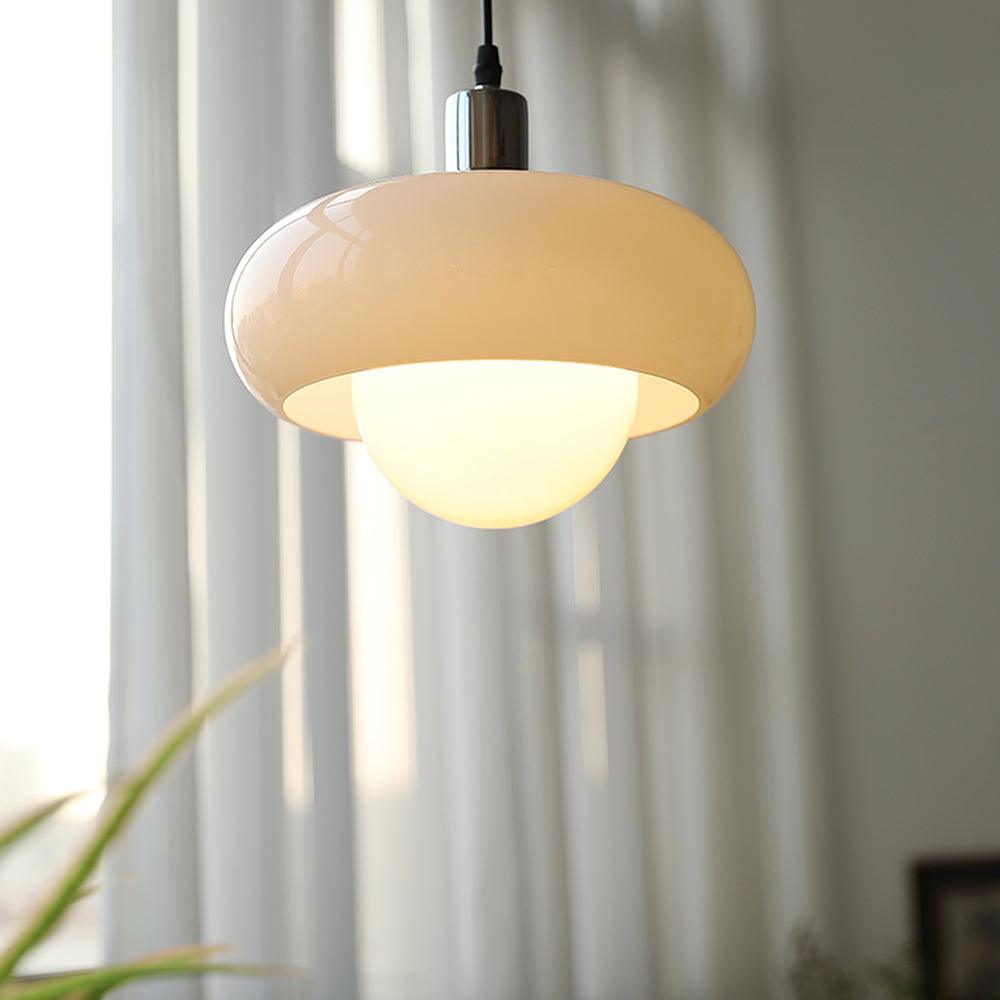 Xeldes Nordic Art Glass Pendant Lamp-Neutral Decor