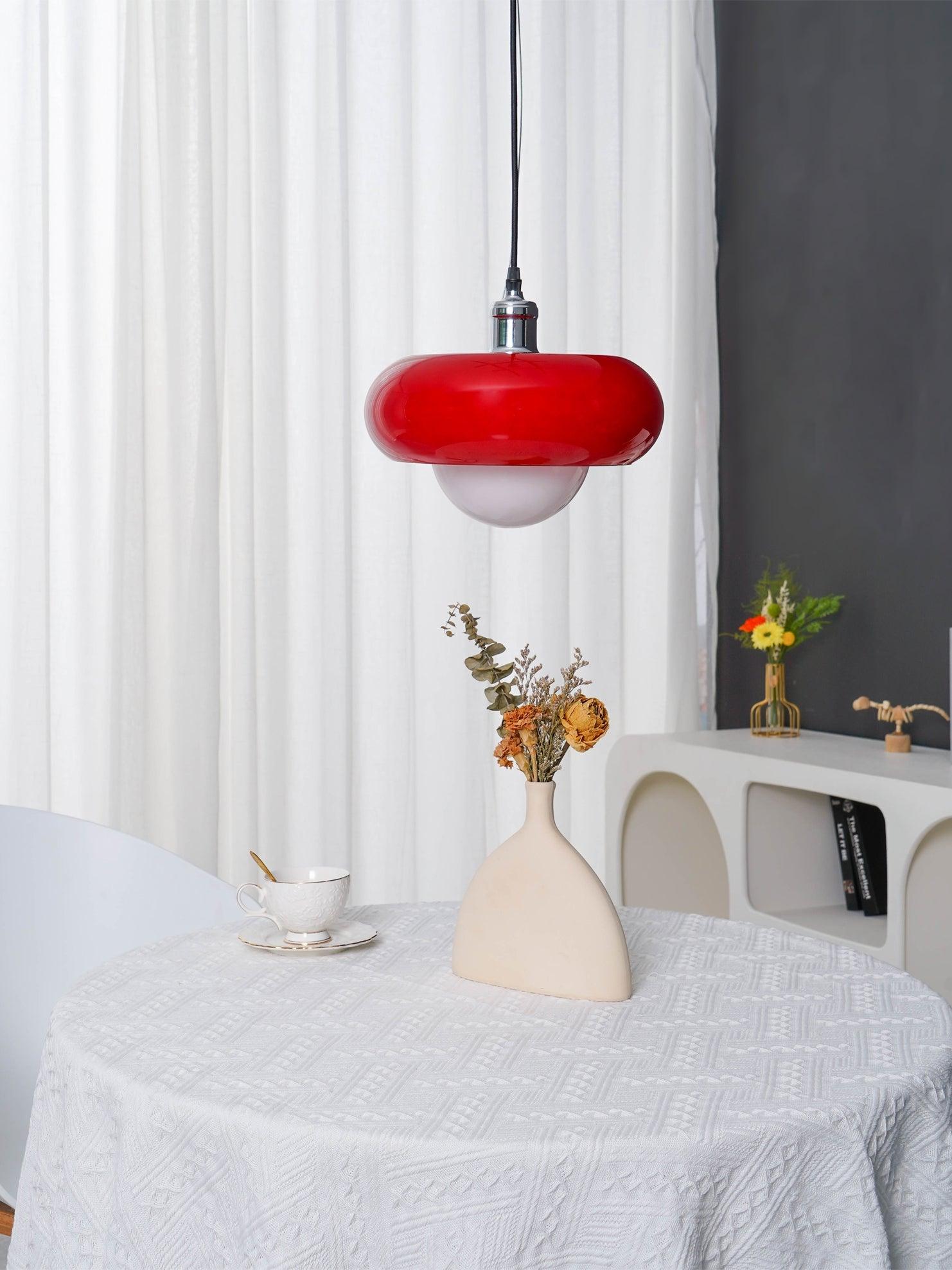 Xeldes Nordic Art Glass Pendant Lamp-Neutral Decor
