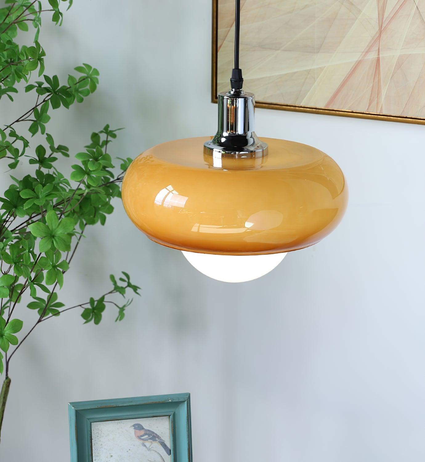 Xeldes Nordic Art Glass Pendant Lamp-Neutral Decor