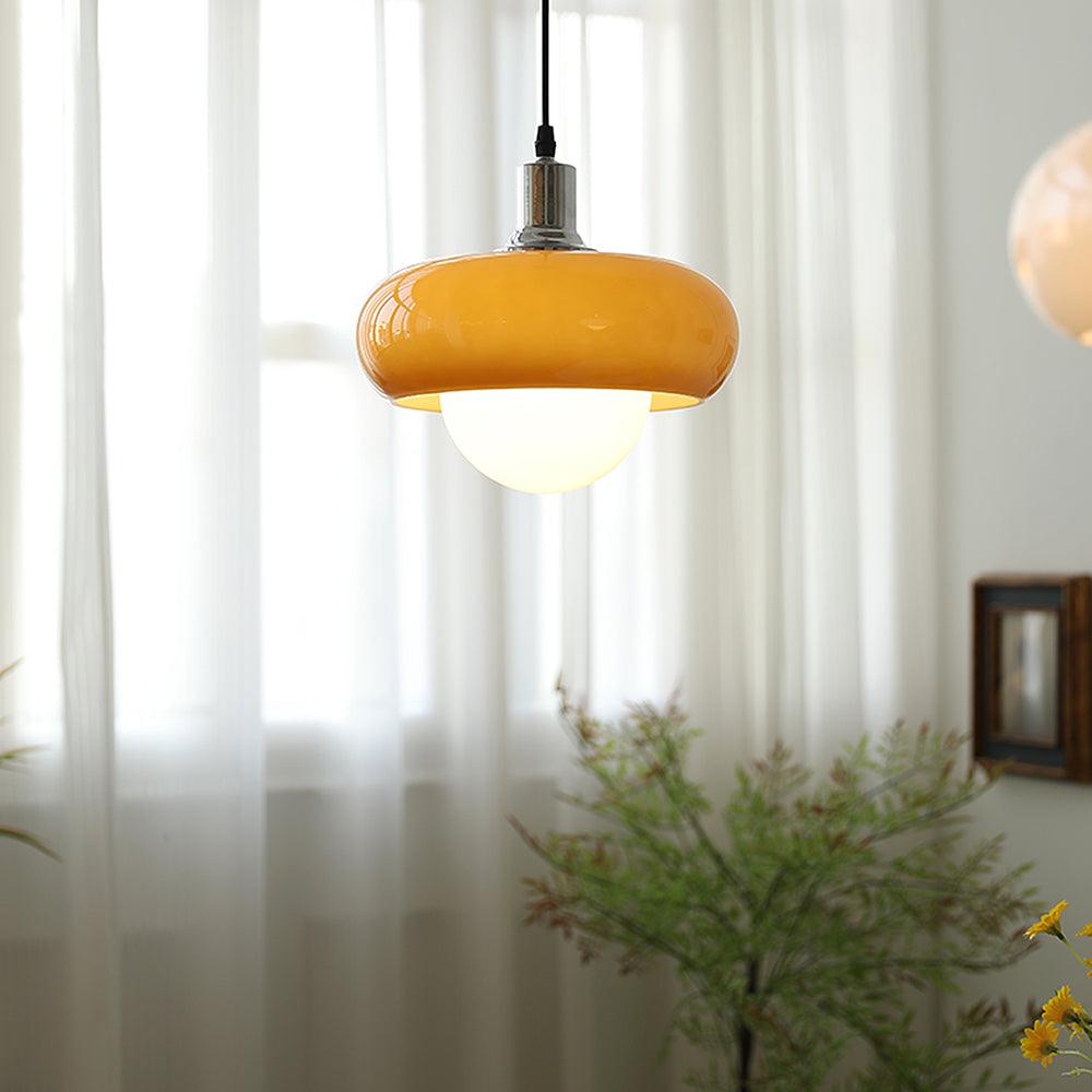 Xeldes Nordic Art Glass Pendant Lamp-Neutral Decor