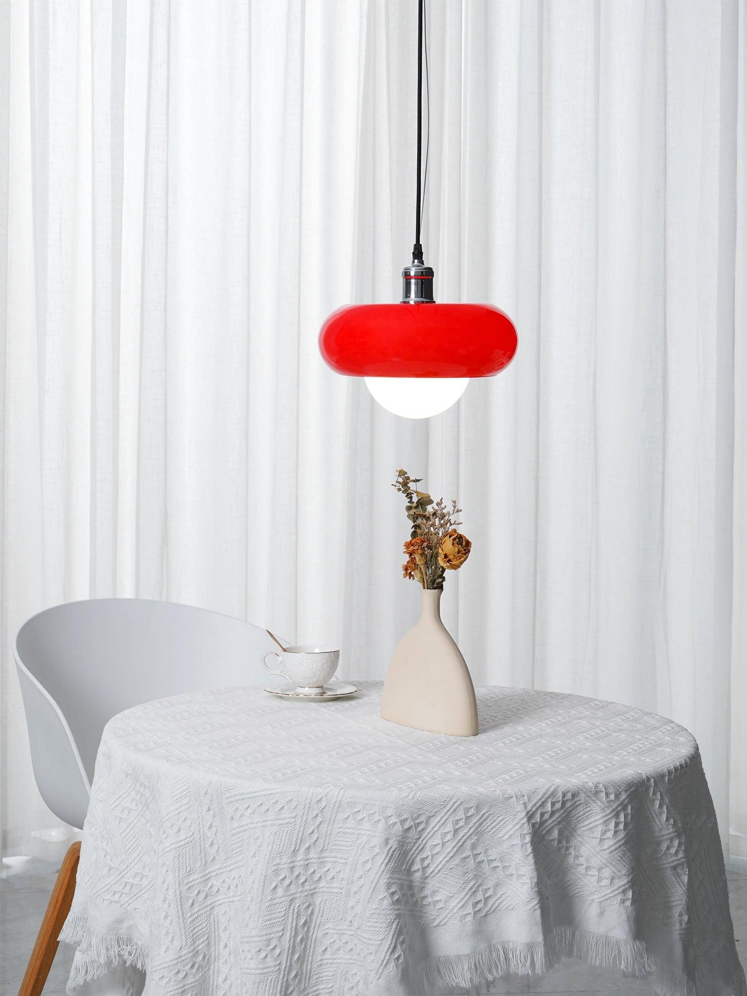 Xeldes Nordic Art Glass Pendant Lamp-Neutral Decor