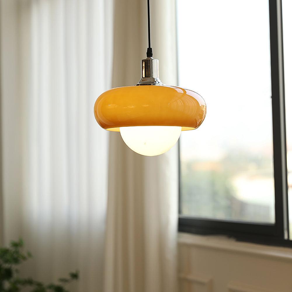 Xeldes Nordic Art Glass Pendant Lamp-Neutral Decor
