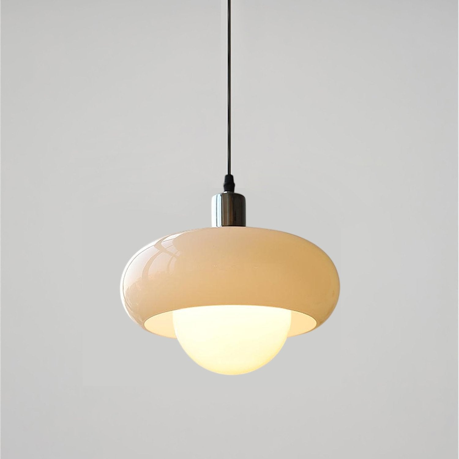 Xeldes Nordic Art Glass Pendant Lamp-Neutral Decor