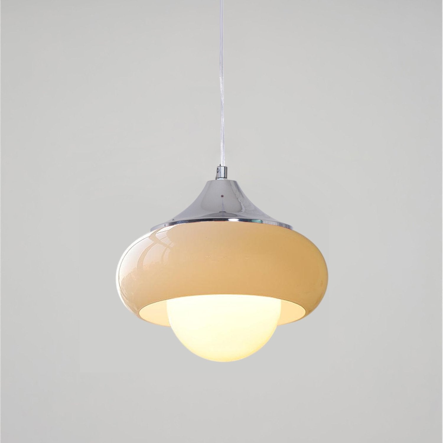 Xeldes Nordic Art Glass Pendant Lamp-Neutral Decor