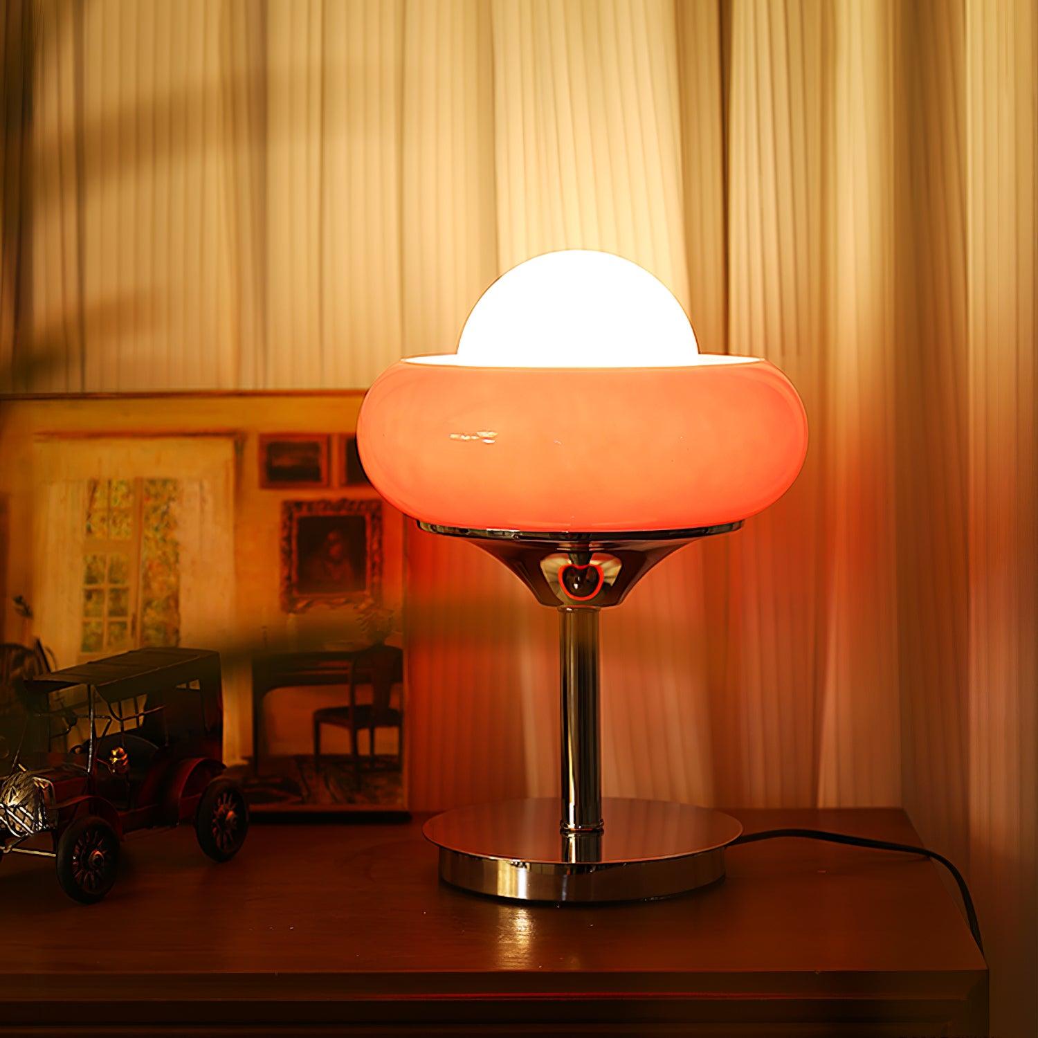 Solise Glass Retro Table Lamp-Neutral Decor