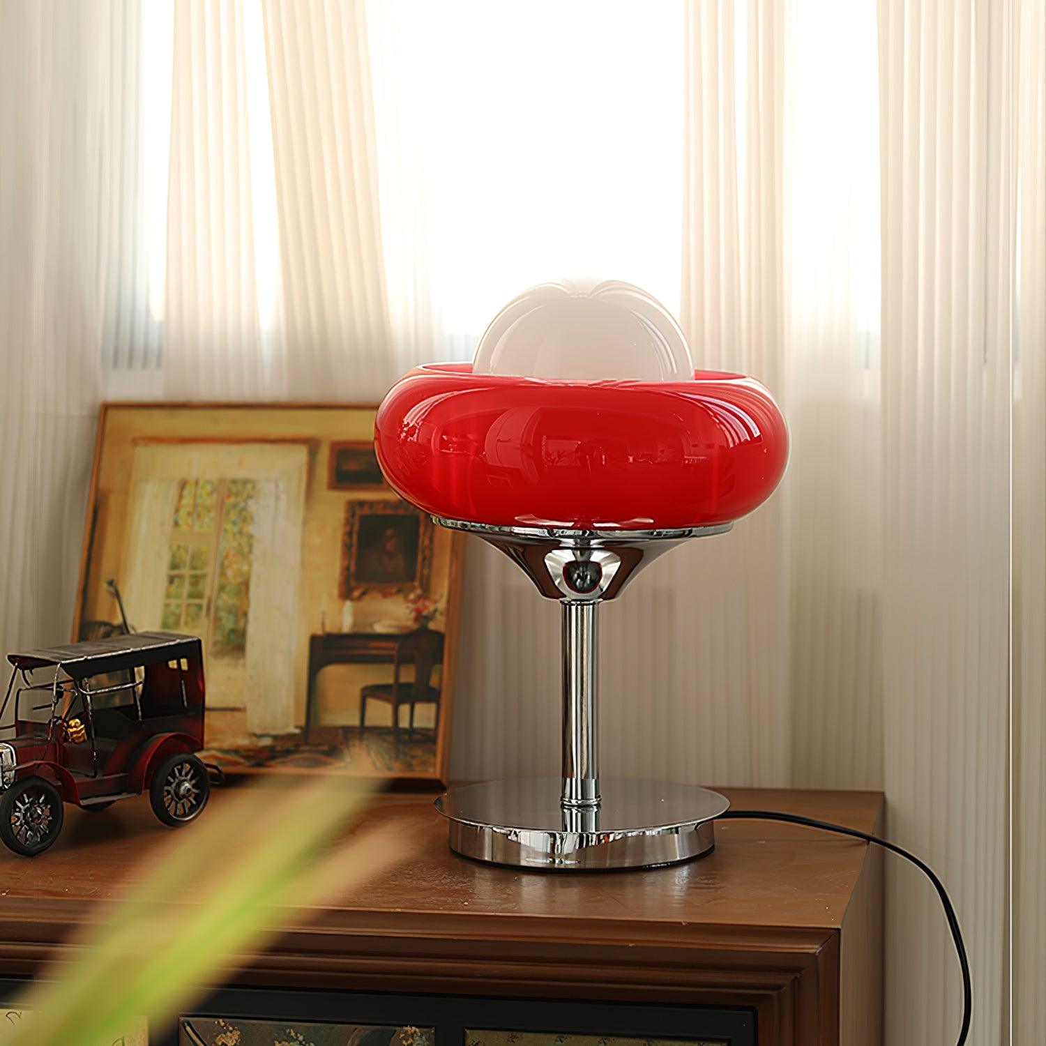Solise Glass Retro Table Lamp-Neutral Decor