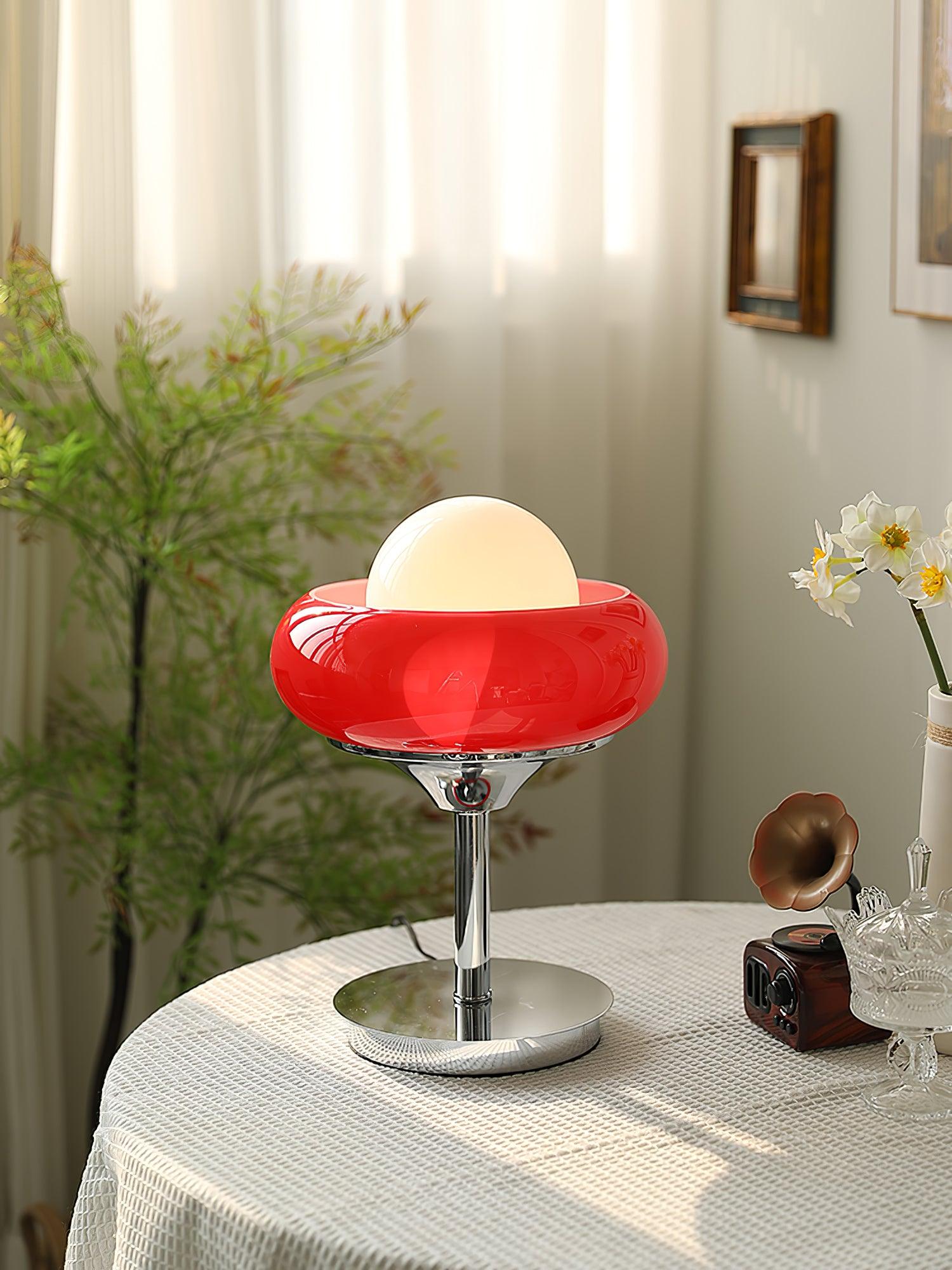 Solise Glass Retro Table Lamp-Neutral Decor