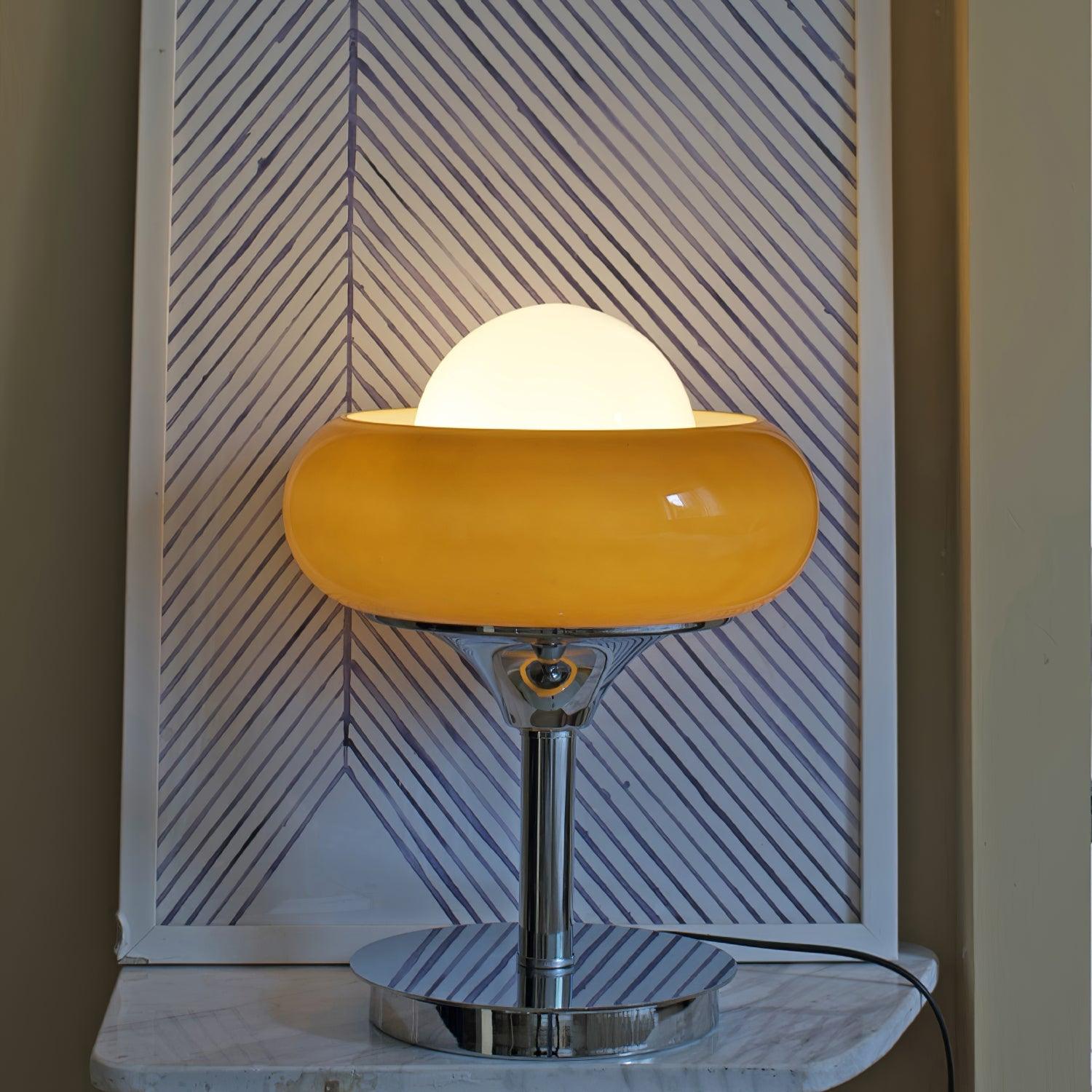 Solise Glass Retro Table Lamp-Neutral Decor