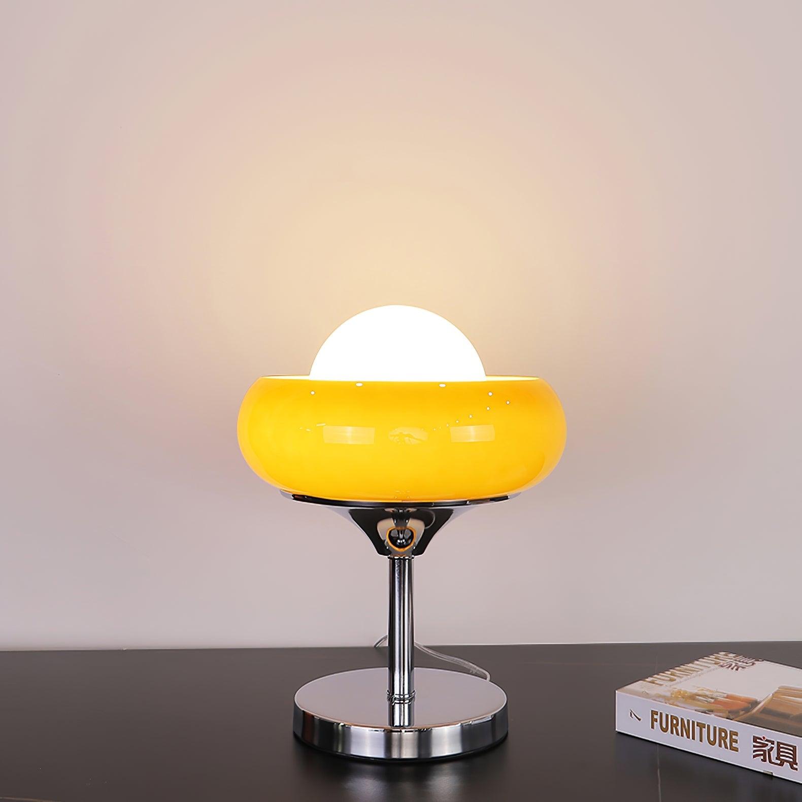 Solise Glass Retro Table Lamp-Neutral Decor