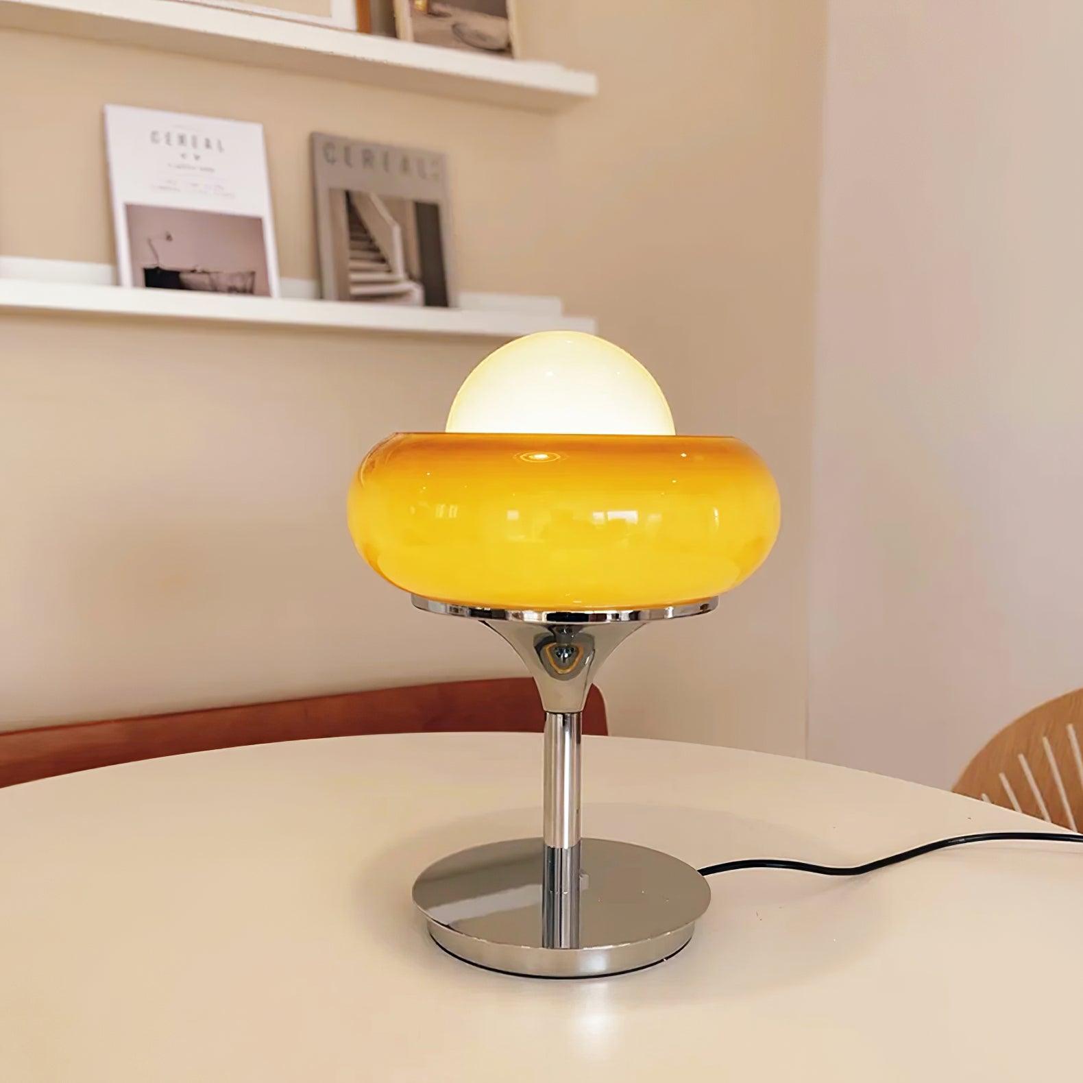 Solise Glass Retro Table Lamp-Neutral Decor