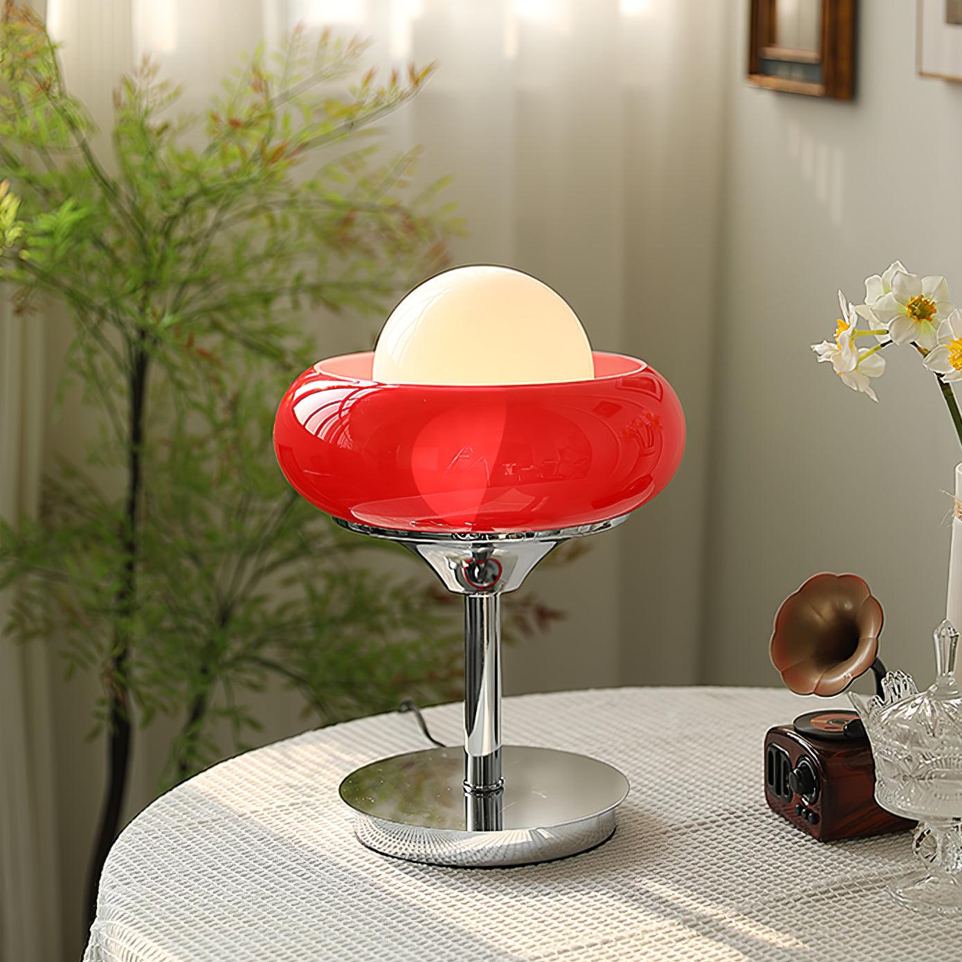 Solise Glass Retro Table Lamp-Neutral Decor