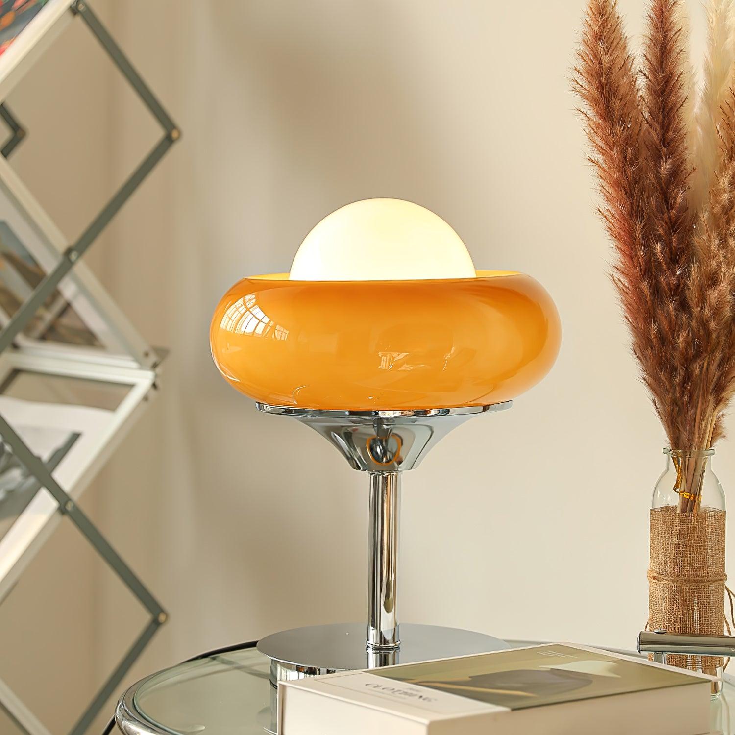 Solise Glass Retro Table Lamp-Neutral Decor