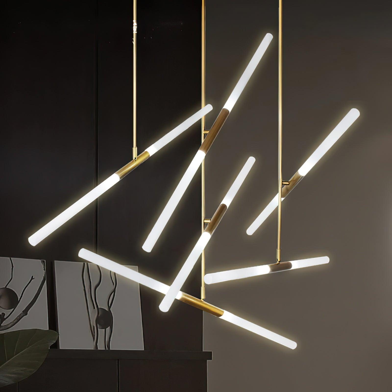 Mabel Linear Modern Pendant Light-Neutral Decor