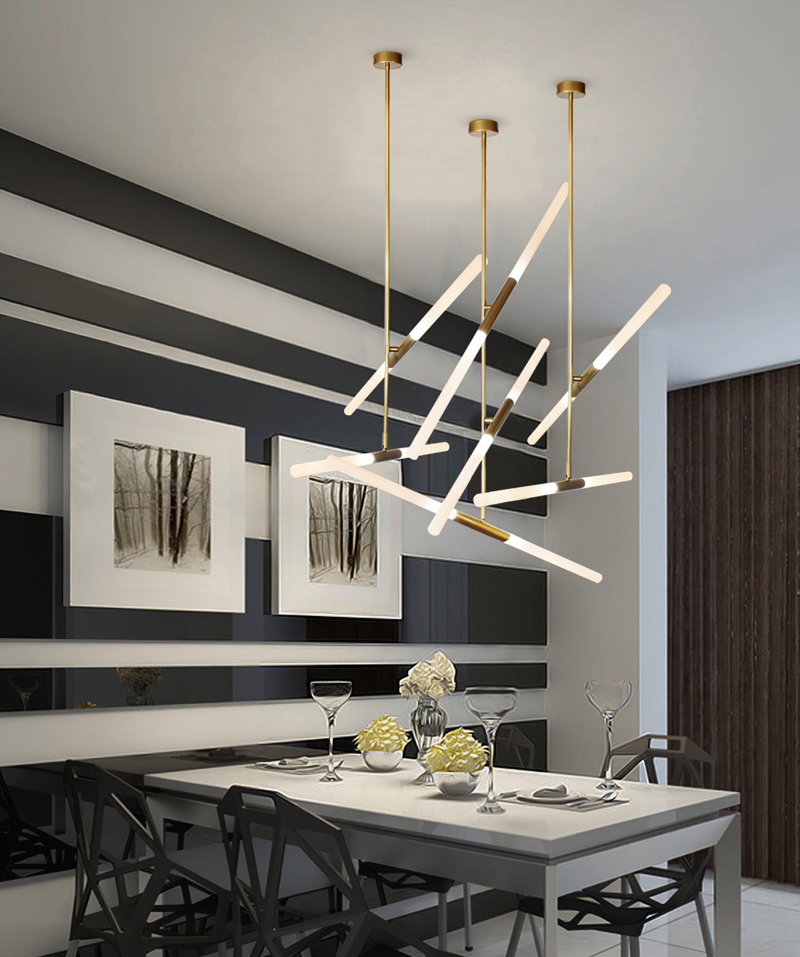 Mabel Linear Modern Pendant Light-Neutral Decor