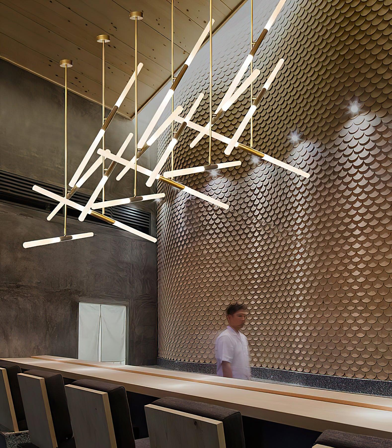 Mabel Linear Modern Pendant Light-Neutral Decor