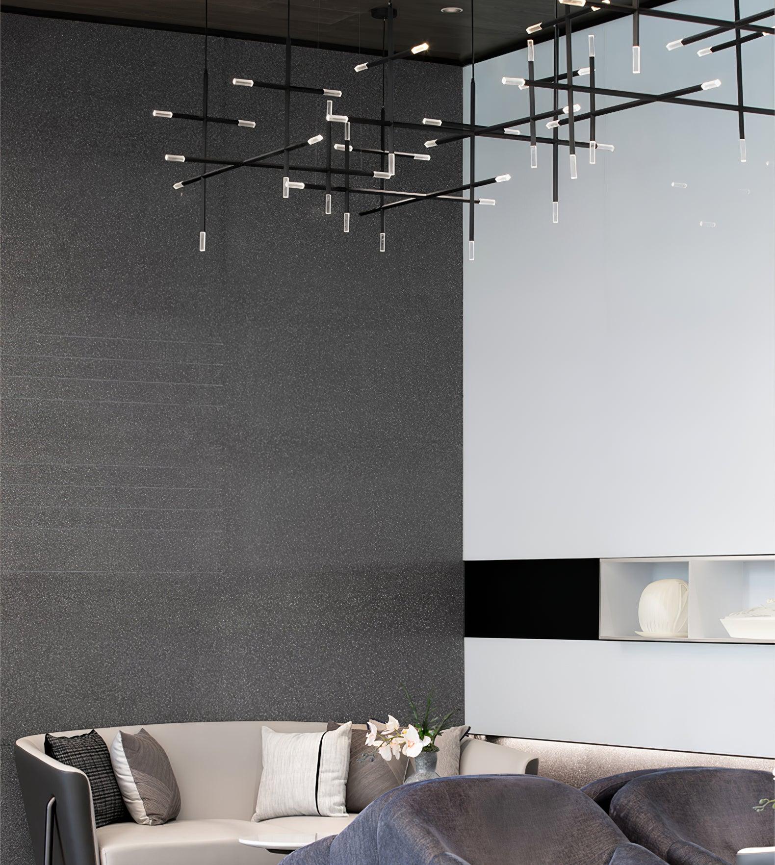 Mabel Linear Modern Pendant Light-Neutral Decor