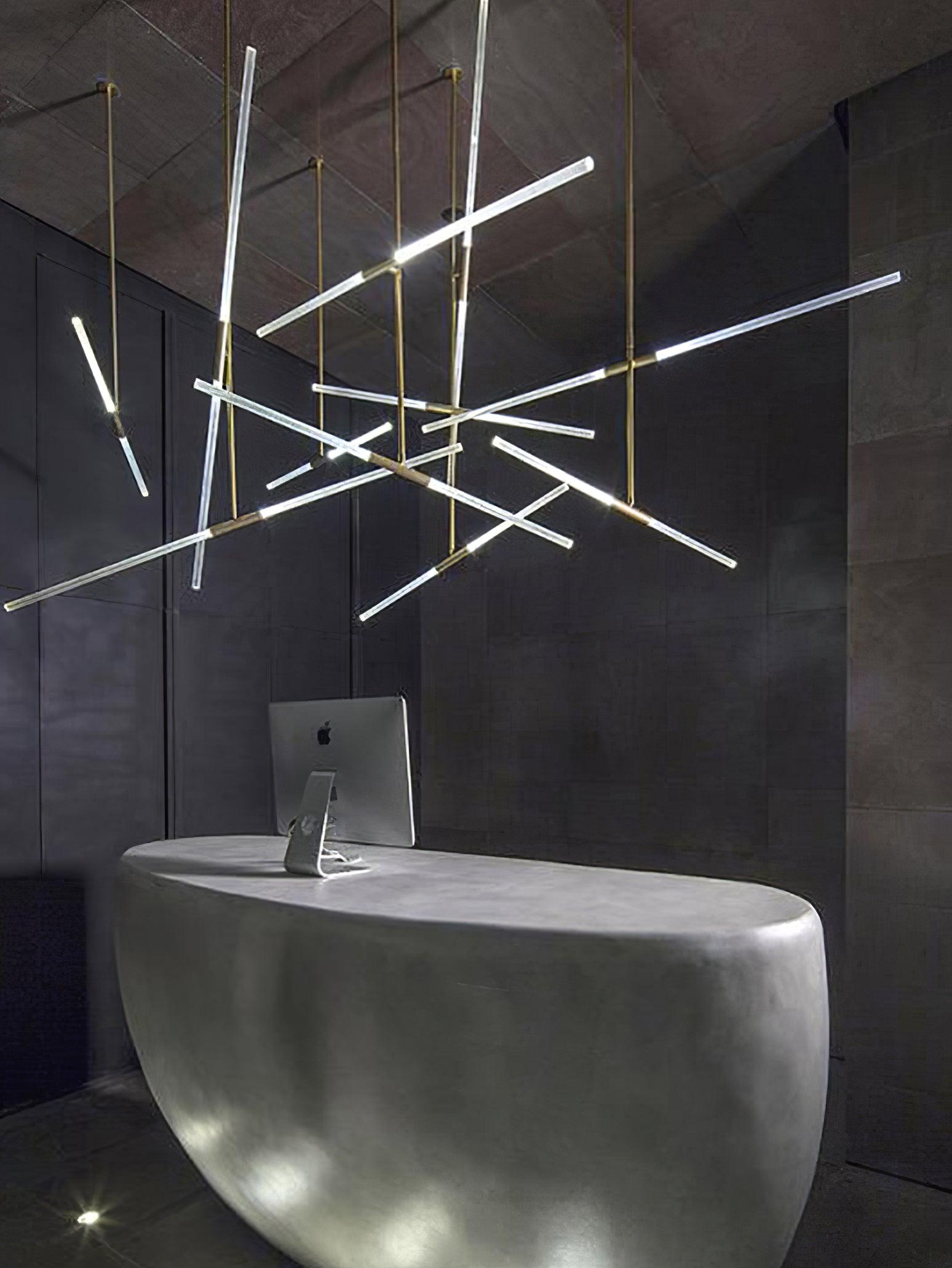 Mabel Linear Modern Pendant Light-Neutral Decor