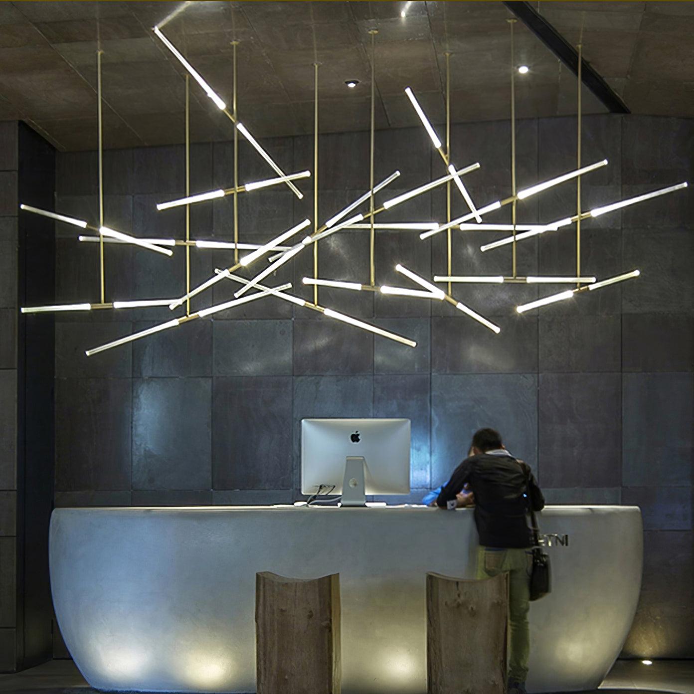 Mabel Linear Modern Pendant Light-Neutral Decor