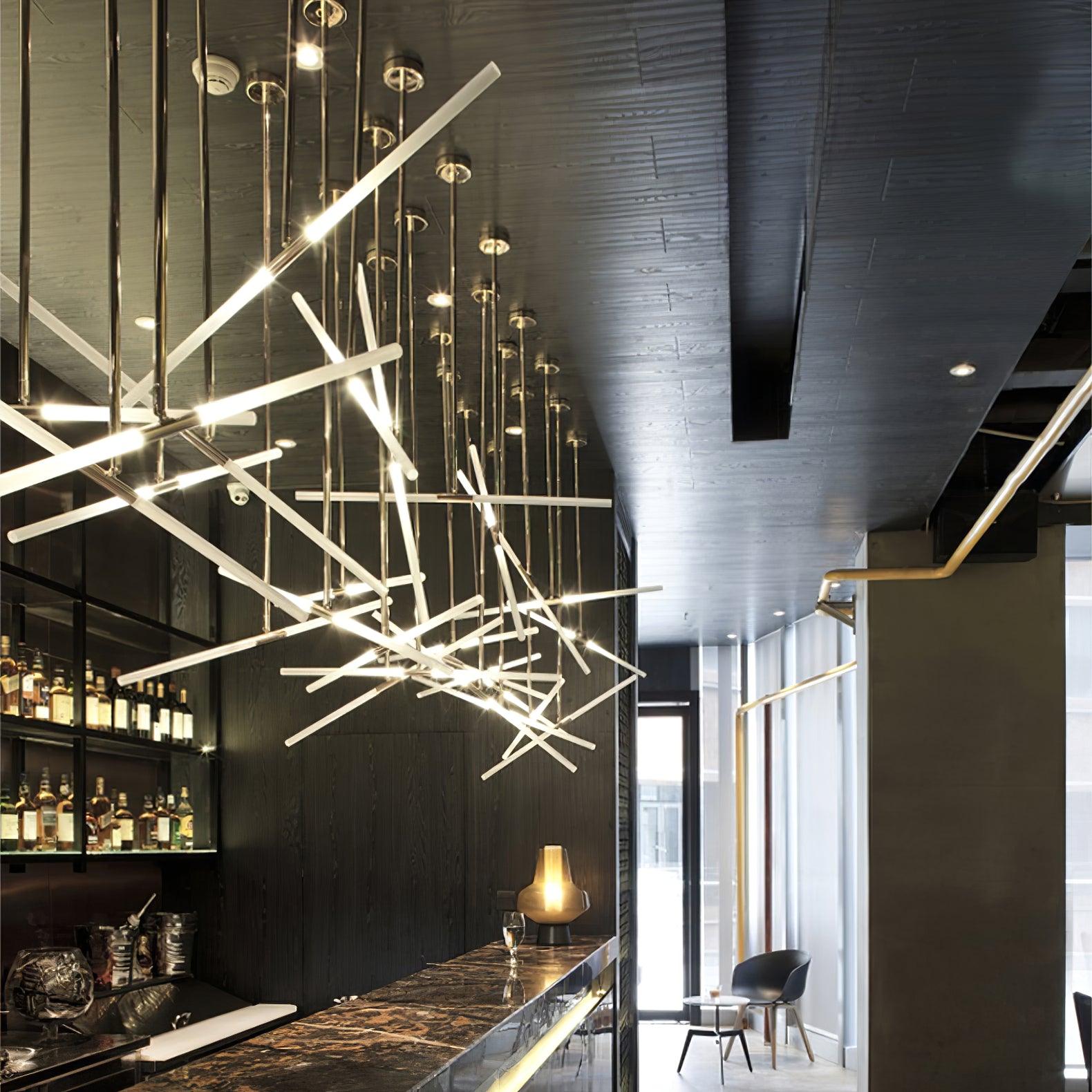 Mabel Linear Modern Pendant Light-Neutral Decor