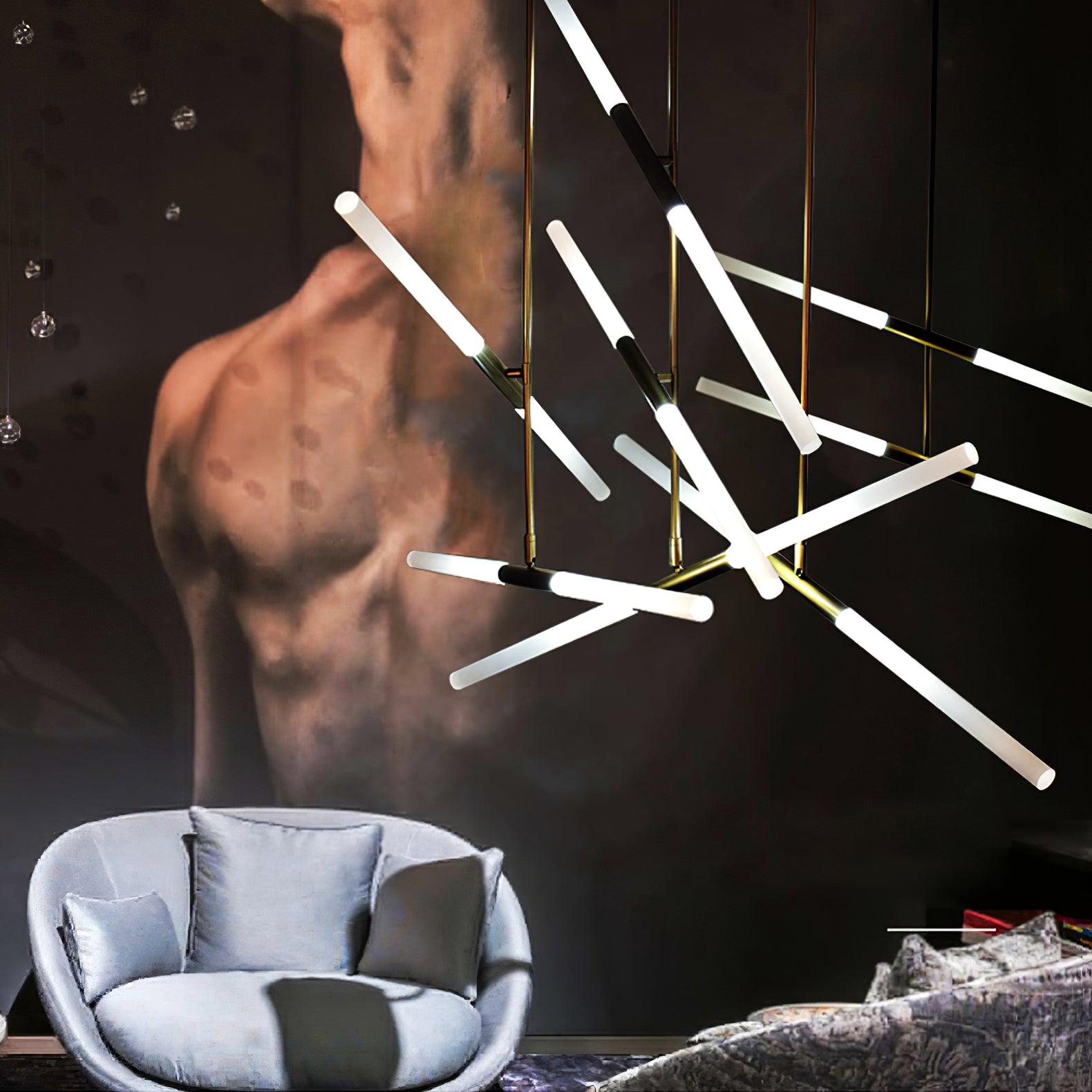 Mabel Linear Modern Pendant Light-Neutral Decor