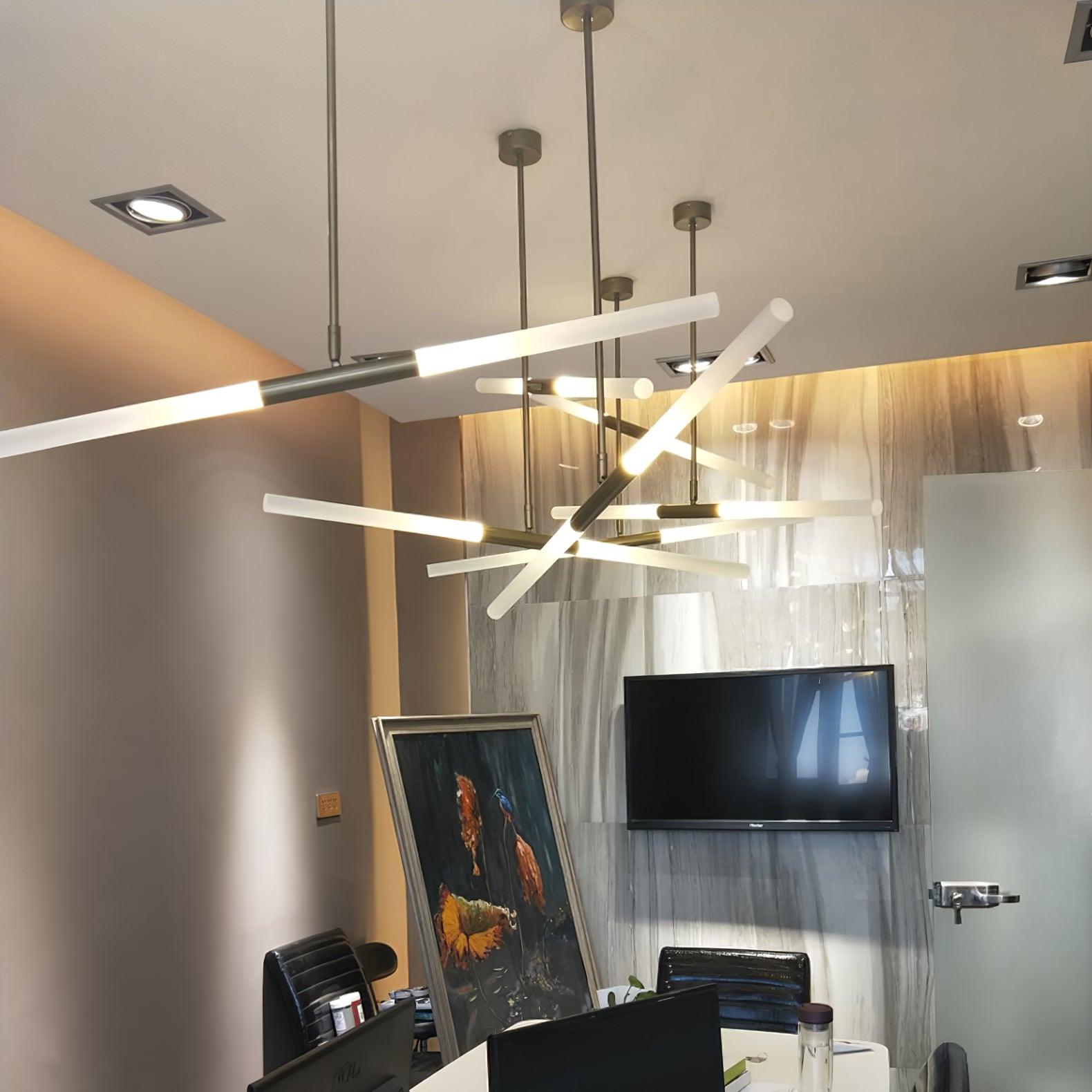 Mabel Linear Modern Pendant Light-Neutral Decor