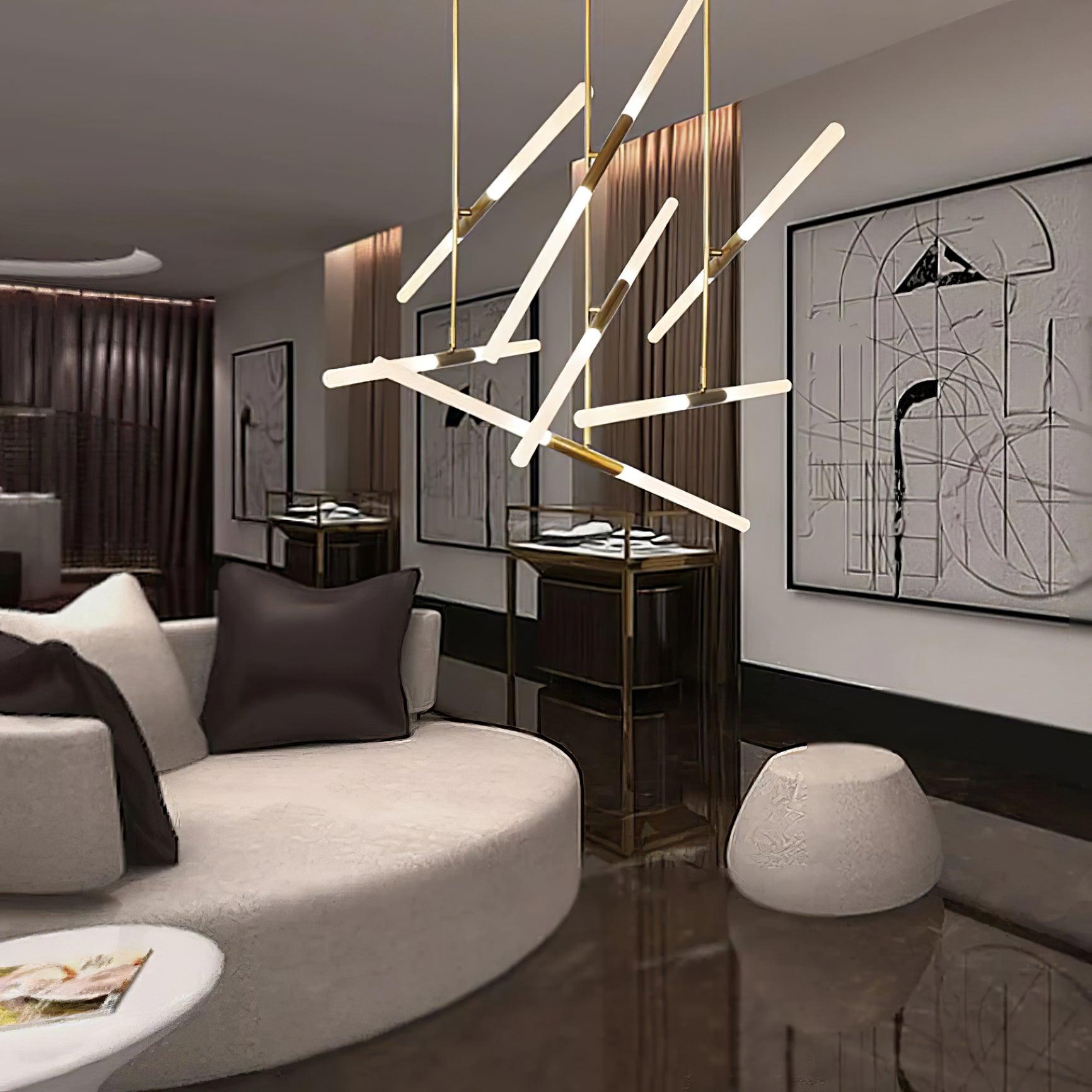 Mabel Linear Modern Pendant Light-Neutral Decor