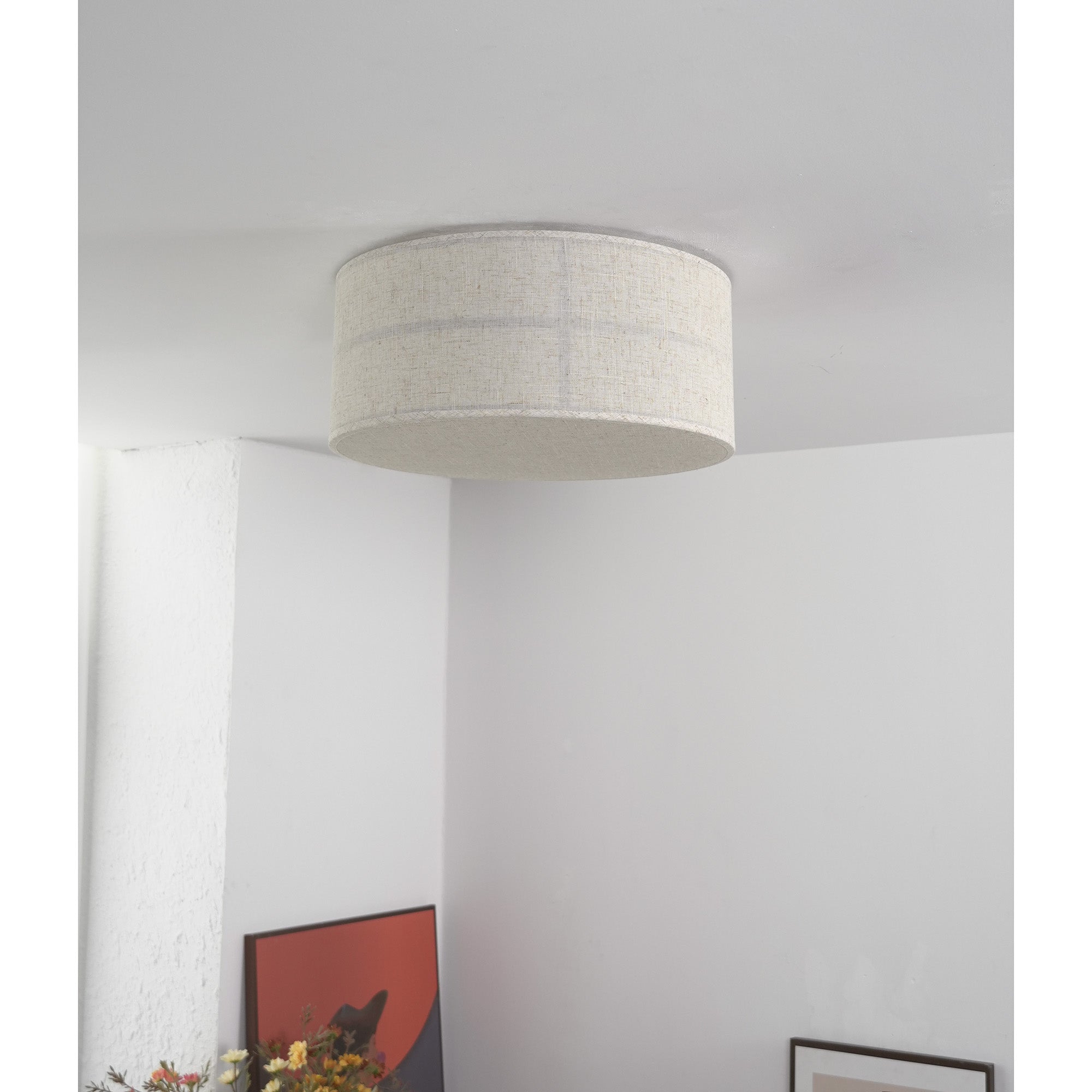 View of the Hashira Ceiling Lamp from a distance in a large room.