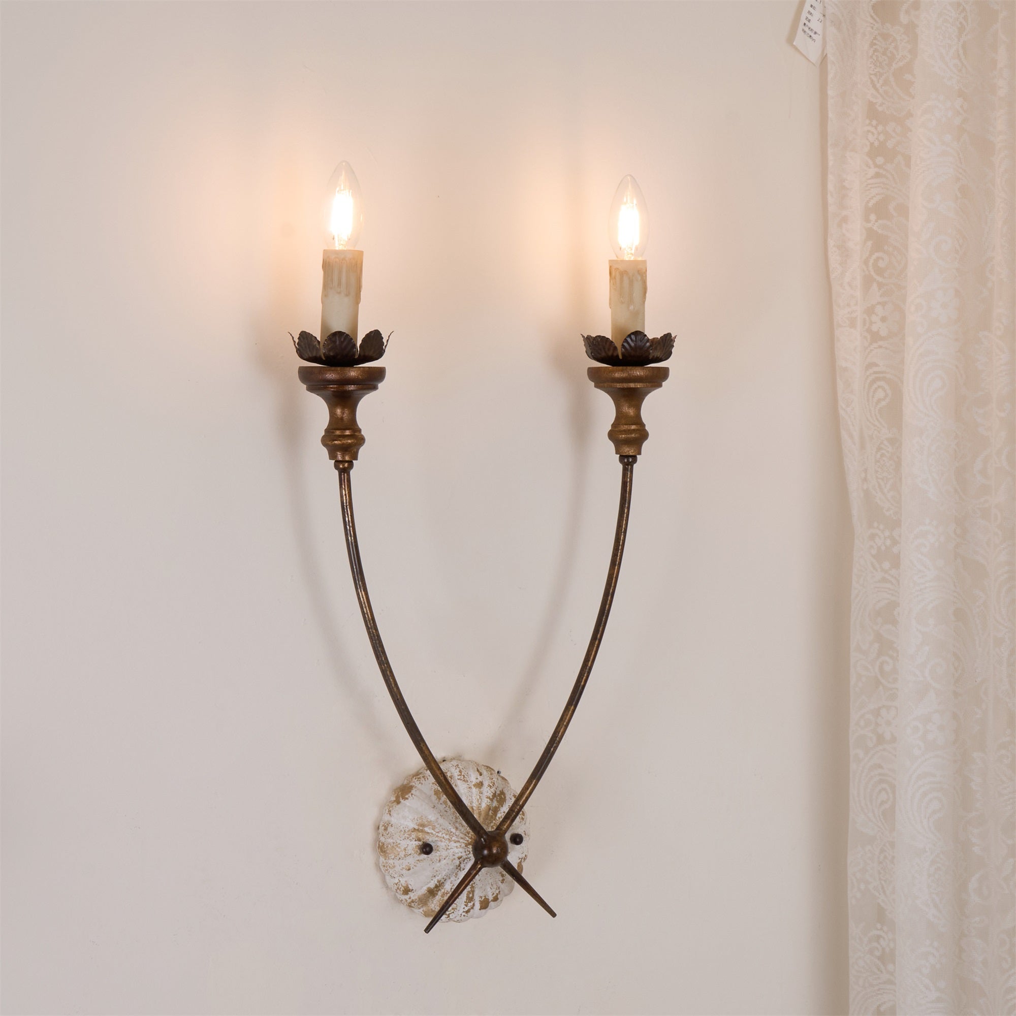 Thalia Wooden Wall Lamp