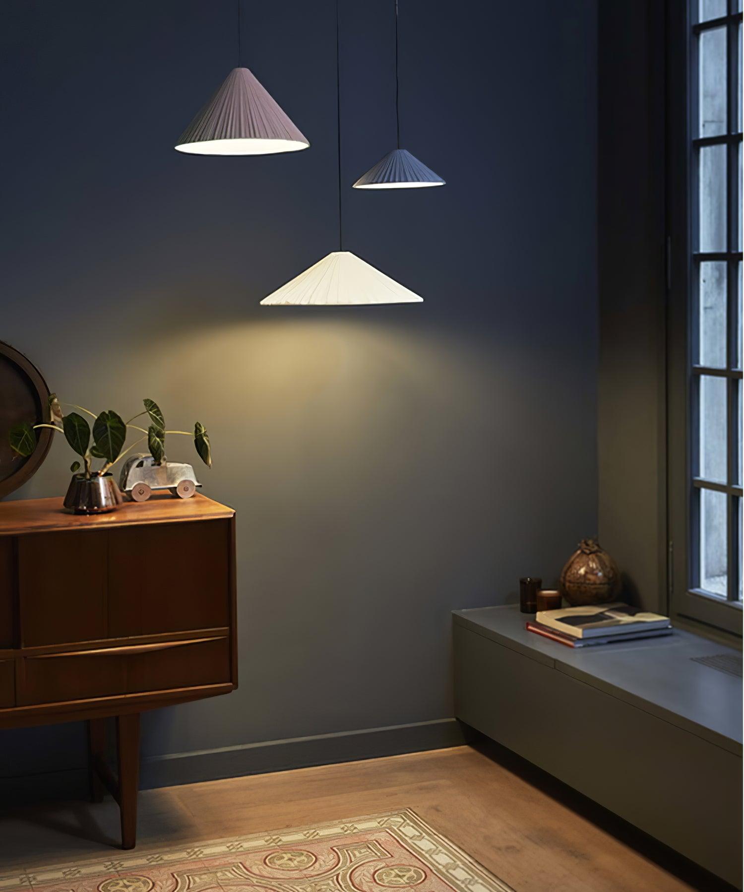 Cone Hat Resin Pendant Lamp-Neutral Decor